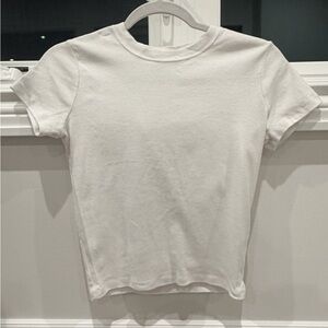 Hollister Cream T‑Shirt with Gray Logo